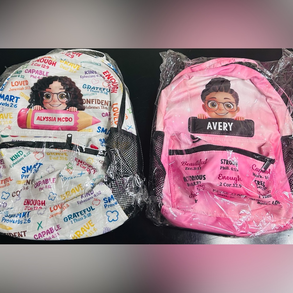 Personalized Name Logo Character Backpacks(For My Twins 👯) NWT’s